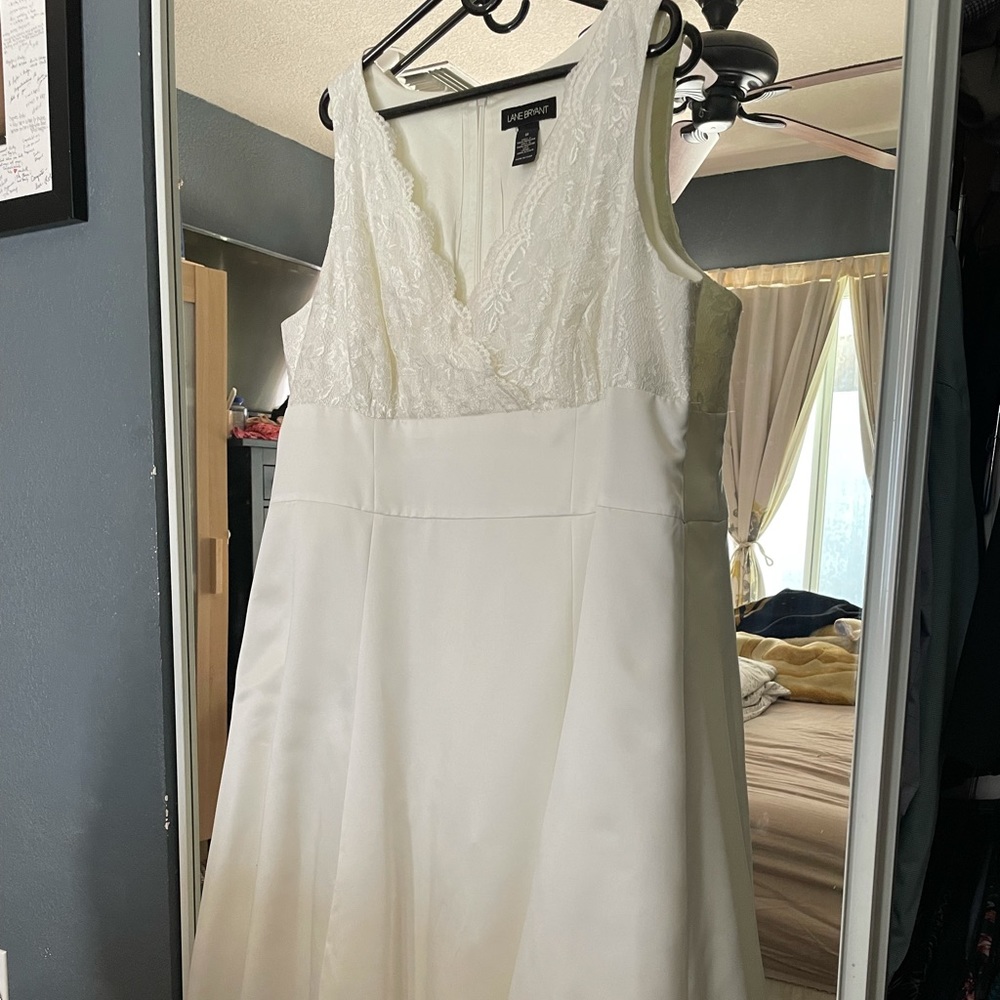 Lane Bryant Cocktail Wedding Dress, size 22